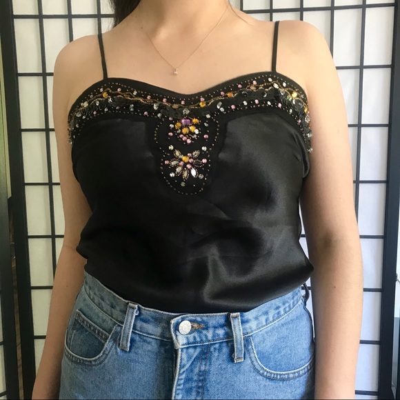 LAST CHANCE Vintage Beaded Camisole - Picture 3 of 5